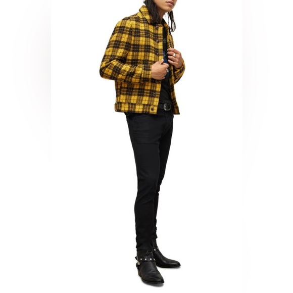 John Varvatos Searcy Plaid Blouson Wool Jacket. Size EU 50 USA 40 medium - Picture 13 of 15